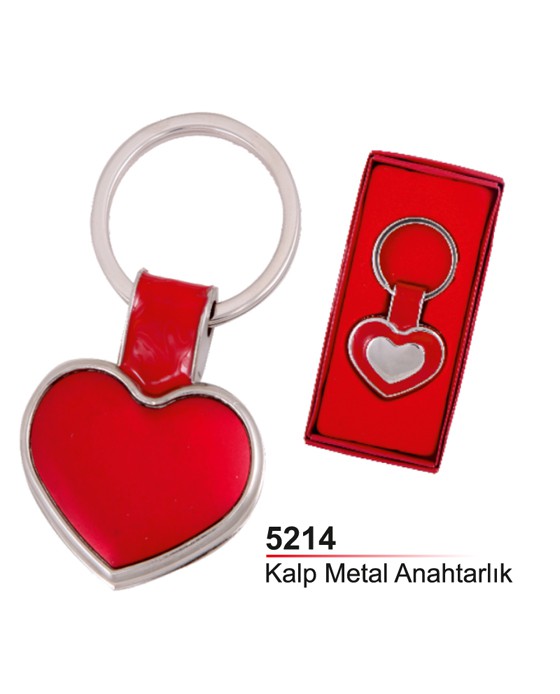 Kalp Metal Anahtarlık