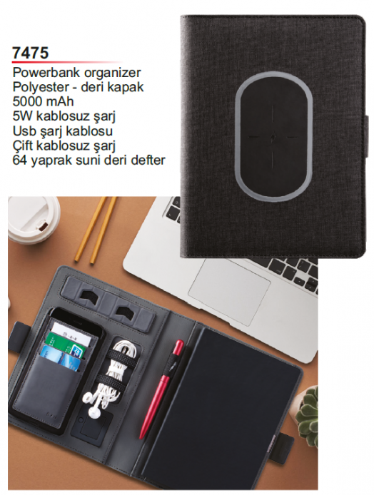 5000 mAh Powerbank Organizer