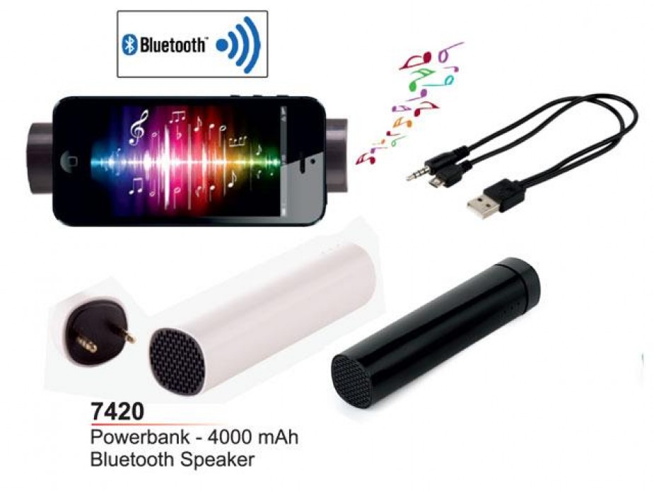 4000 mAh Power Bank Mobil Şarj Cihazı (Bluetooth Speaker Özellikli)